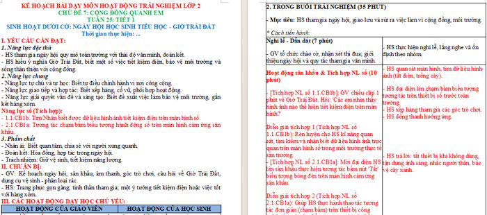 Giáo án tích hợp HĐTN 2 Tuần 25: Những người bạn hàng xóm