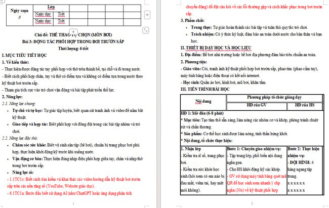 Giáo án tích hợp NLS Giáo dục thể chất 5 Bài 3