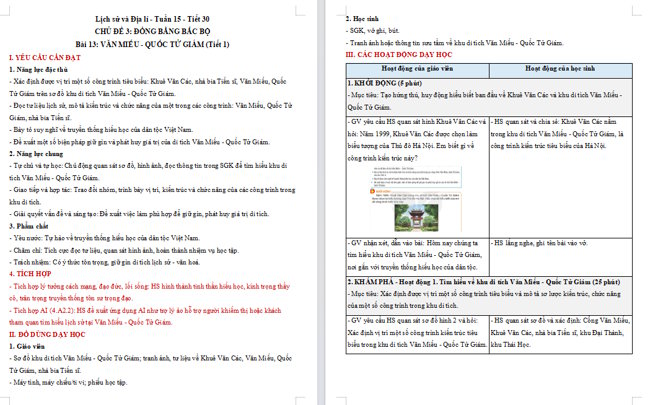 Giáo án tích hợp NLS, AI Lịch sử - Địa lí 4 Bài 13