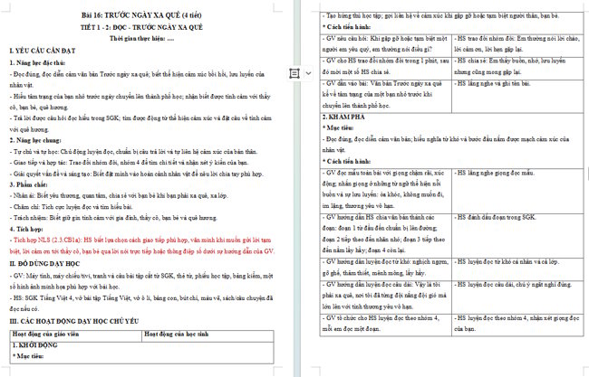 Giáo án tích hợp NLS, AI Tiếng Việt 4 Bài 16