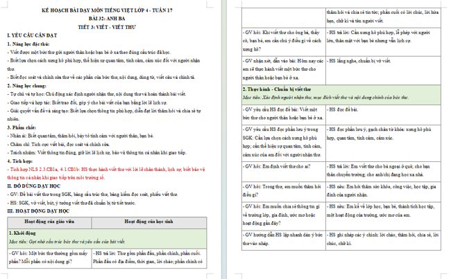 Giáo án tích hợp NLS Tiếng Việt 4 Bài 32