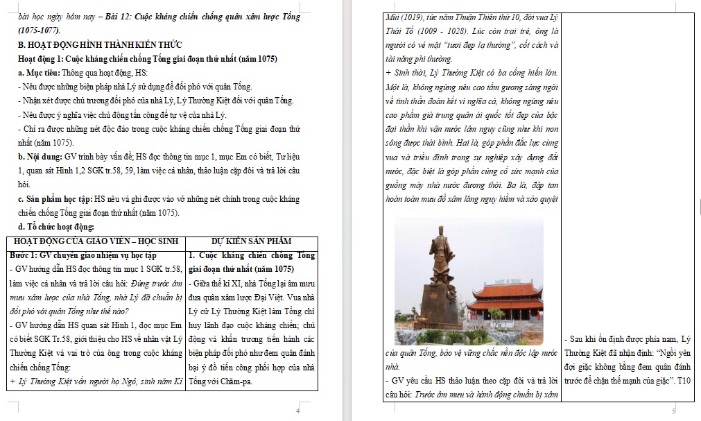 Giáo án Lịch sử 7