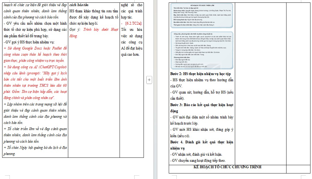 Giáo án HĐTN 7 tích hợp năng lực số HK2